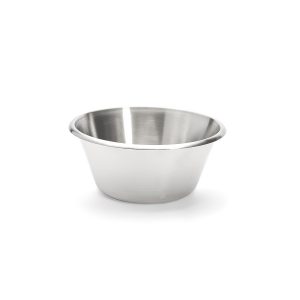 Bassine conique inox, bord roulé ouvert 24 cm  DE BUYER