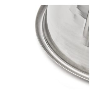 Bassine conique inox, bord roulé ouvert 20 cm DE BUYER – Image 2