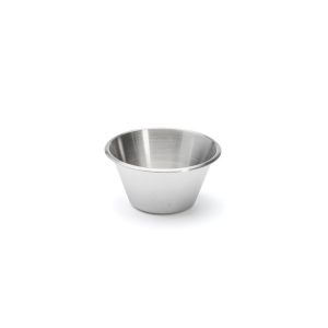 Bassine conique inox, bord roulé ouvert 20 cm DE BUYER