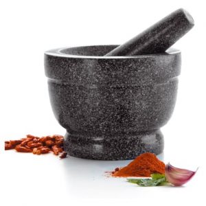 Mortier et pilon en granit