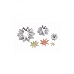 JEU 3 DECOUPOIRS PLASTIQUE MARGUERITES