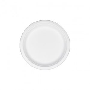 Assiette pulpe de canne à sucre 26cm x 50 unités