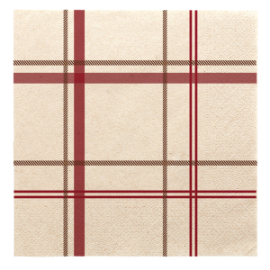 SERVIETTES ECOLABEL 2 PLIS  40x40 CM NATUREL OUATE RECYCLÉE X 100 UNITES