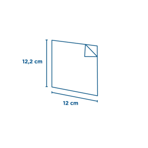 SACHETS OUVERTS 2 CÔTÉS  12x12,2 CM BLANC KRAFT paquet de 100 unités – Image 2