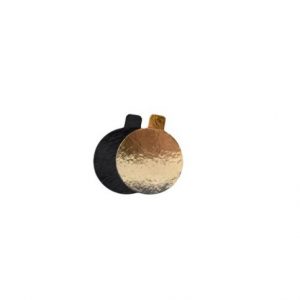 Ronds carton languette double face Or/Noir 5 cm x 250 unités