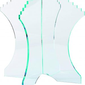 Pied cristal PMMA ht 16 cm