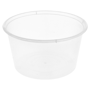 RÉCIPIENTS INJECTÉS MICRO-ONDABLES 475 ML Ø 11,5x6,5 CM TRANSPARENT PP x 50 unités