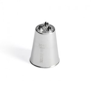 Douille à nid en inox, cannelée à 3 trous De Buyer