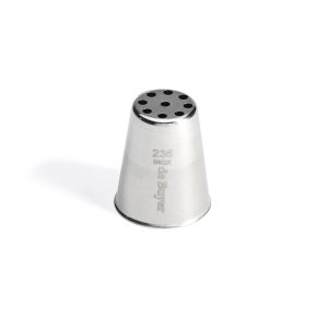 Douilles à nid en inox (ou douilles à vermicelle) Tailles 9 trous - Ø 3mm De Buyer
