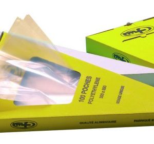 Poche jetable polyéthylène  boîte distributrice x 100