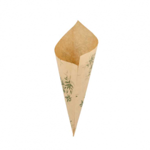 SACHETS EN POINTE 'FEEL GREEN' 250 G NATUREL PARCH.INGRAISSABLE X 250 UNITES