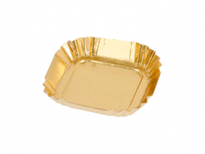 MINI PLATEAUX  5,5x5,5 CM OR CARTON X 20unités