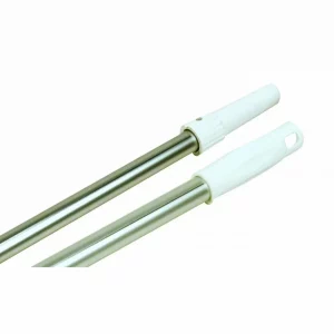 Manche alimentaire aluminium à vis blanc Ø25 mm douille a vis