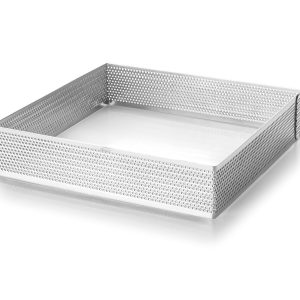 Carré à tarte perforé hauteur 2 cm - 7X7 CM