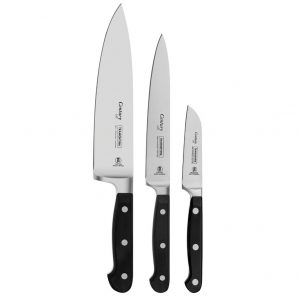 KIT COUTEAUX CENTURY. OFFICE 8, UNIVERSEL 15, CHEF 20. INOX FORGÉ.
