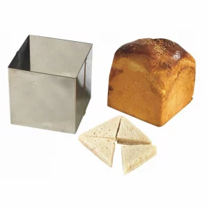 Pain surprise carré inox 16 x 16 cm hauteur 14 cm