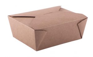 Boîte repas Nature papier kraft 1200cc x 50 unités