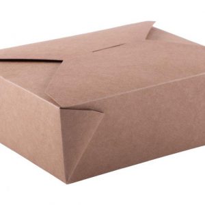 Boîte repas Nature papier kraft 1200cc x 50 unités