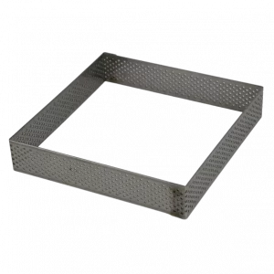 Carré à tarte perforé hauteur 2 cm - 7X7 CM