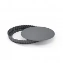 Moule à tarte rond à fond amovible, acier antiadhésif 20 cm De Buyer