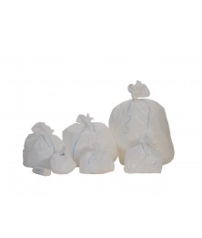 Sacs à déchets PE HD blanc 10 L au rouleau