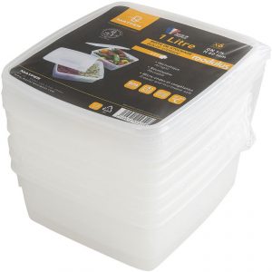 Boîtes de stockage GN 1/6 avec couvercles vendu x 6 boîtes