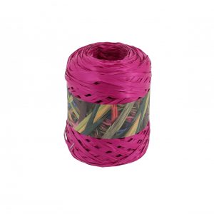Bobine de raphia synthétique Fuchsia  , 200 mètres