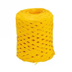 Bobine de raphia synthétique jaune, 200 mètres