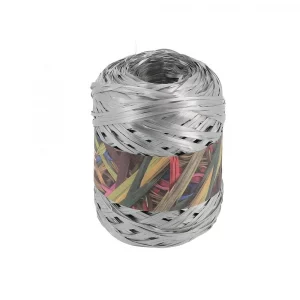 Bobine de raphia synthétique argent, 200 mètres