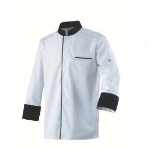 Veste de cuisine ABAX ML Blanc-Noir T0 / XS