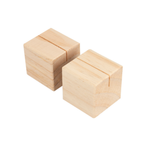 Supports cubiques pour ardoises 4.8cm naturel bois
