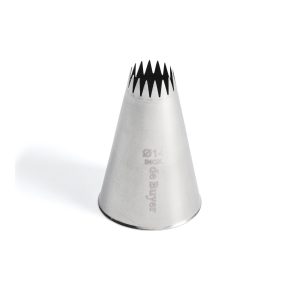 Douille à petits fours en inox 16 dents - Ø 14mm De Buyer