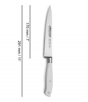Couteau Filet de Sole Série Riviera Blanc 170 mm