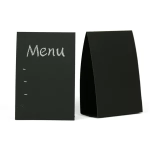 ARDOISE DE TABLE 10x15,2 CM NOIR PAPIER