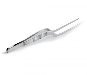 Pince à épiler de précision en acier inoxydable 16 cm courbé LACOR – Image 2