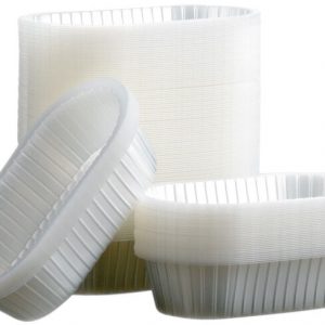 CAISSETTES EN PS TRANSLUCIDE OVALES MODELE 868