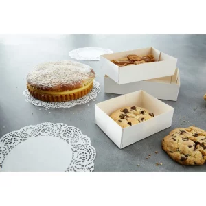 Caissette pâtissière en carton blanc N°16 – Image 2
