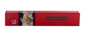 Film alimentaire étirable 300m x 45cm avec boîte distributrice + ZIP
