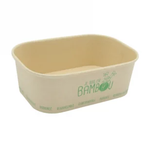 Barquettes bambou rectangulaire 750 cc