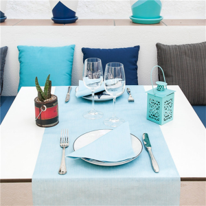 SERVIETTES 'LIKE LINEN' 70 G/M2 40x40 CM TURQUOISE – Image 2