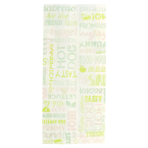 SACS SANDWICHS 'PAROLE' 32 G/M2 12+4x26 CM BLANC PARCH.INGRAISSABLE