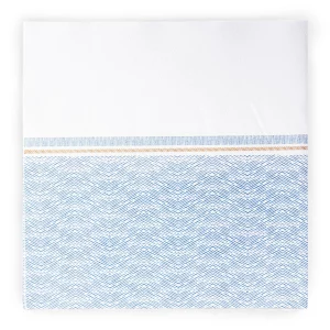 SERVIETTES 'LIKE LINEN - AZUR' 70 G/M2 40x40 CM BLANC/BLEU SPUNLACE