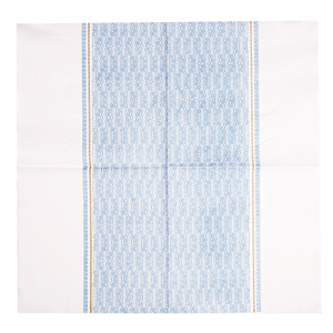 SERVIETTES 'LIKE LINEN - AZUR' 70 G/M2 40x40 CM BLANC/BLEU SPUNLACE – Image 3
