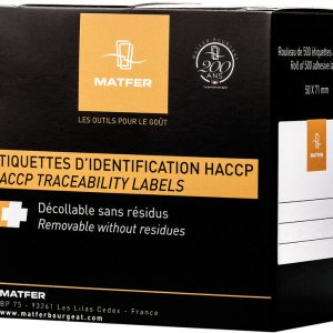 250 ETIQUETTES HYDROSOLUBLES 7,1X5,1 CM