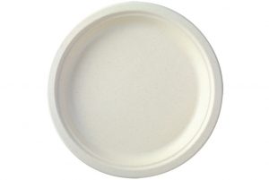 ASSIETTES EN FIBRE RONDES BLANCHES ø 23 CM