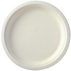 ASSIETTES EN FIBRE RONDES BLANCHES ø 23 CM