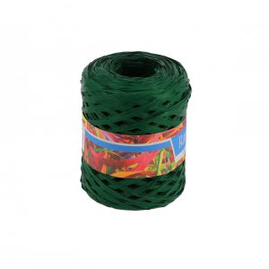 Bobine de raphia synthétique vert sapin, 200 mètres
