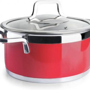 Faitout rouge 24cm LACOR