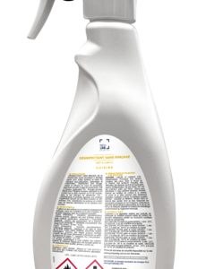 DESINFECTANT MAINS ET SURFACES AGROALIMENTAIRES SANS RINCAGE TECHLINE 750ML