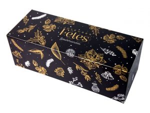 Boîte à bûche Fêtes Gourmandes 35 x 115 x 10,5 cm
